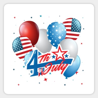 Funny 4th Of July 2021 Fourth Of July For Men's And Women's For 4th Of July Celebration Birthday Gift Sticker